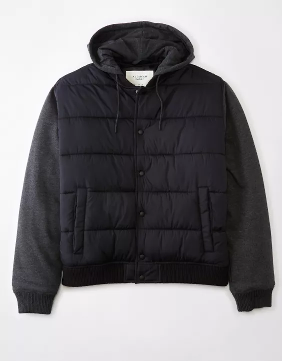 AE Bomber Puffer Jacket 5 AE Bomber Puffer Jacket - Image 3