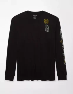 AE Super Soft Long-Sleeve Halloween Graphic T-Shirt -HypeWardrobe Store 0189 3243 001 f