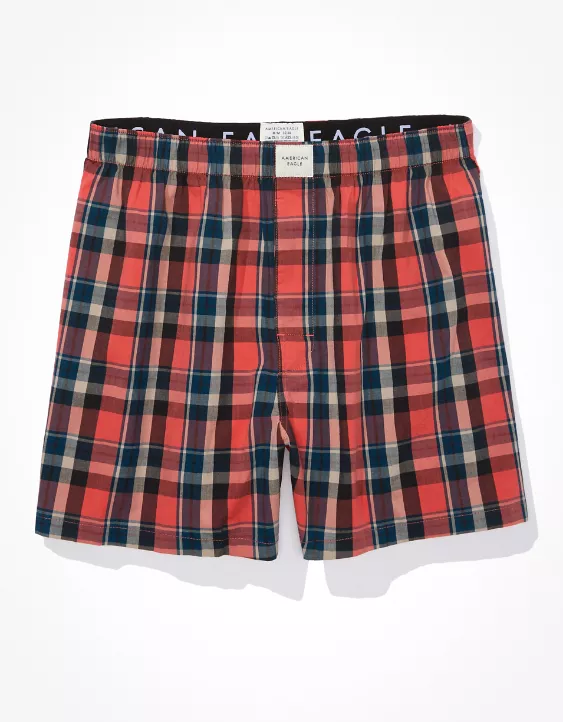 AEO Plaid Flannel Boxer Short 5 AEO Plaid Flannel Boxer Short - Image 3