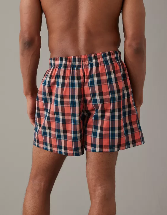 AEO Plaid Flannel Boxer Short 4 AEO Plaid Flannel Boxer Short - Image 2