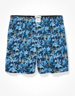 AEO Blue Camo Stretch Boxer Short -HypeWardrobe Store 0220 3270 400 f
