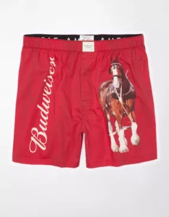 AEO Budweiser Plaid Stretch Boxer Short 7 AEO Budweiser Plaid Stretch Boxer Short -HypeWardrobe Store 0220 3694 600 f