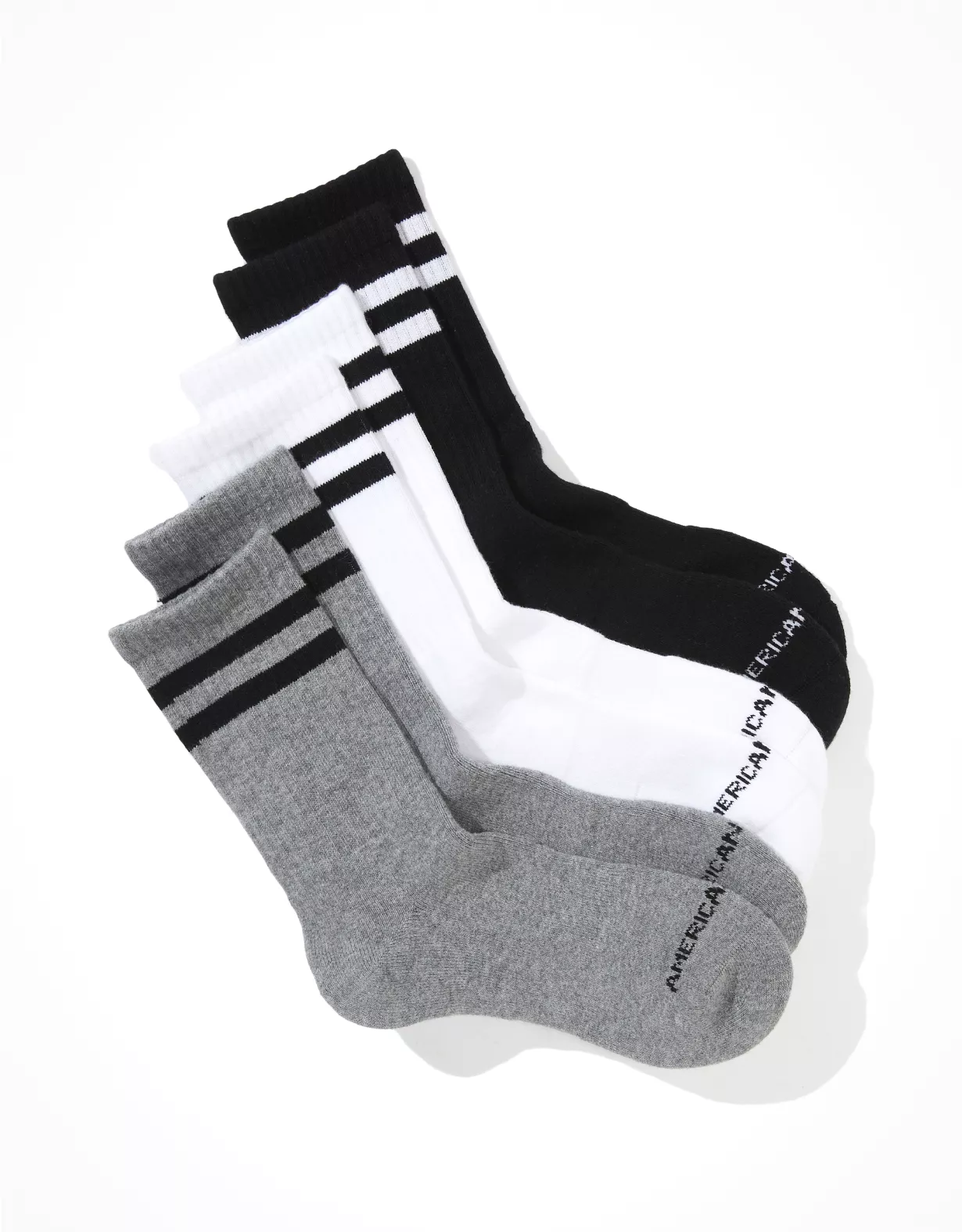 AEO Striped Crew Sock 3-Pack 3 AEO Striped Crew Sock 3-Pack