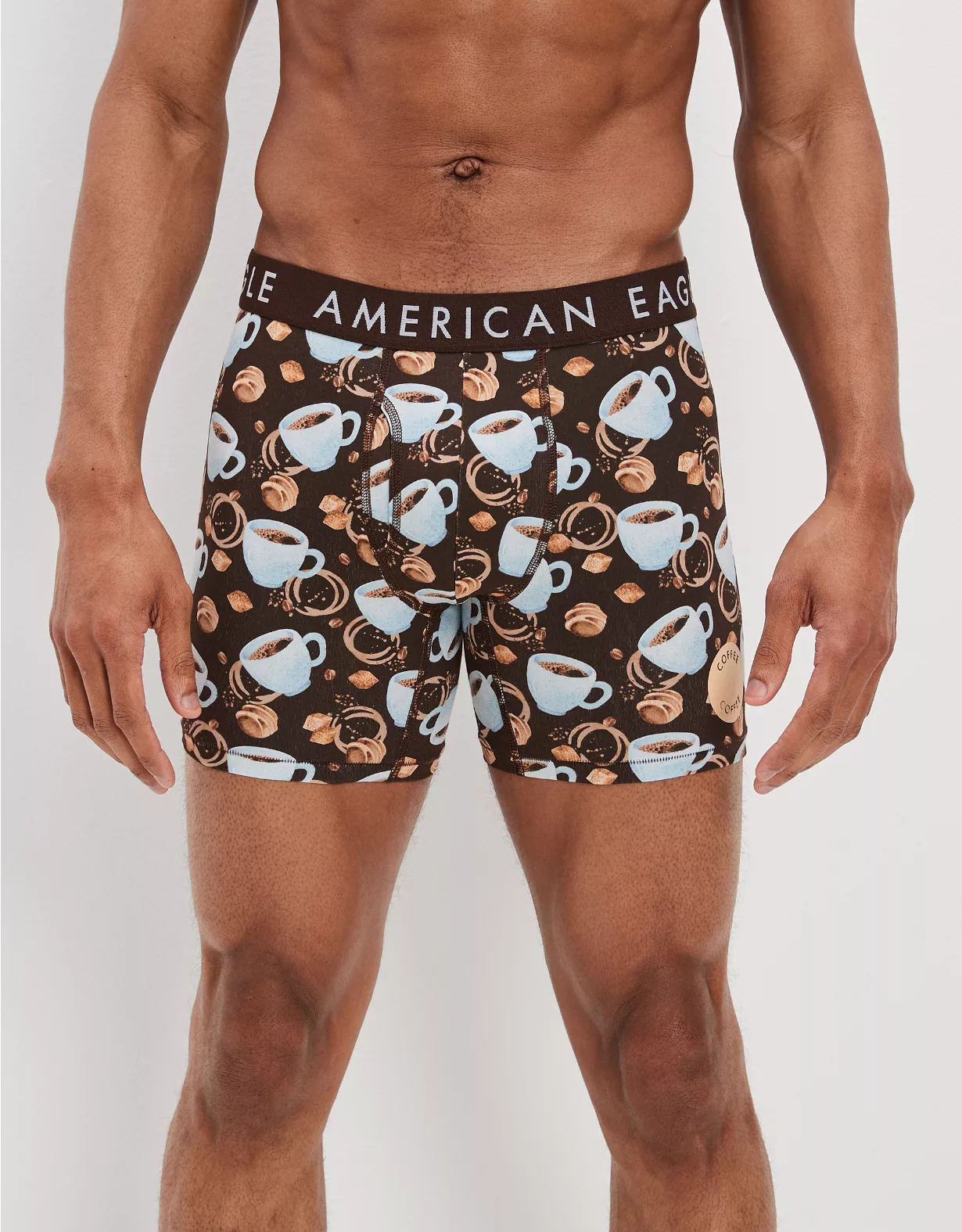 AEO Coffee Scratch + Sniff 6" Classic Boxer Brief 3 AEO Coffee Scratch + Sniff 6" Classic Boxer Brief