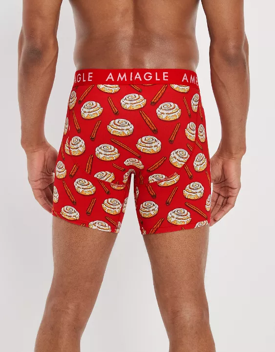 AEO Cinnamon Buns Scratch + Sniff 6" Classic Boxer Brief 4 AEO Cinnamon Buns Scratch + Sniff 6" Classic Boxer Brief - Image 2