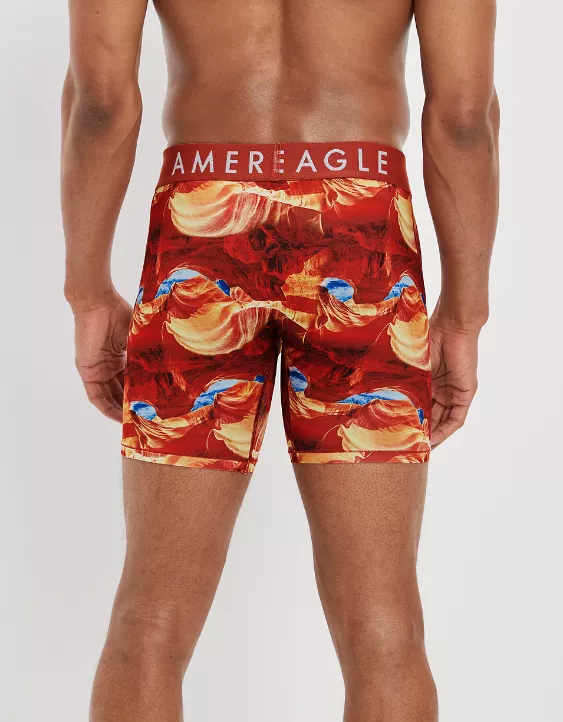 AEO Orange Burst 6" Flex Boxer Brief 4 AEO Orange Burst 6" Flex Boxer Brief - Image 2