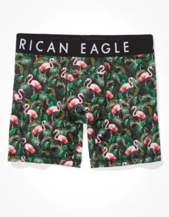 AEO Tropical Flamingos 6" Horizontal Fly Flex Boxer Brief 7 AEO Tropical Flamingos 6" Horizontal Fly Flex Boxer Brief -HypeWardrobe Store 0236 3333 001 f