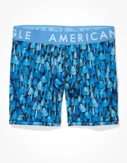 AEO Blue Mushrooms 6" Flex Boxer Brief -HypeWardrobe Store 0236 3370 400 f