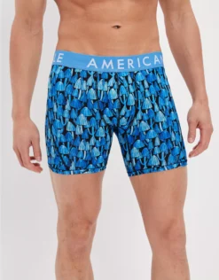 AEO Blue Mushrooms 6" Flex Boxer Brief