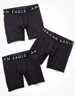 AEO Solid 6" Flex Boxer Brief 3-Pack
