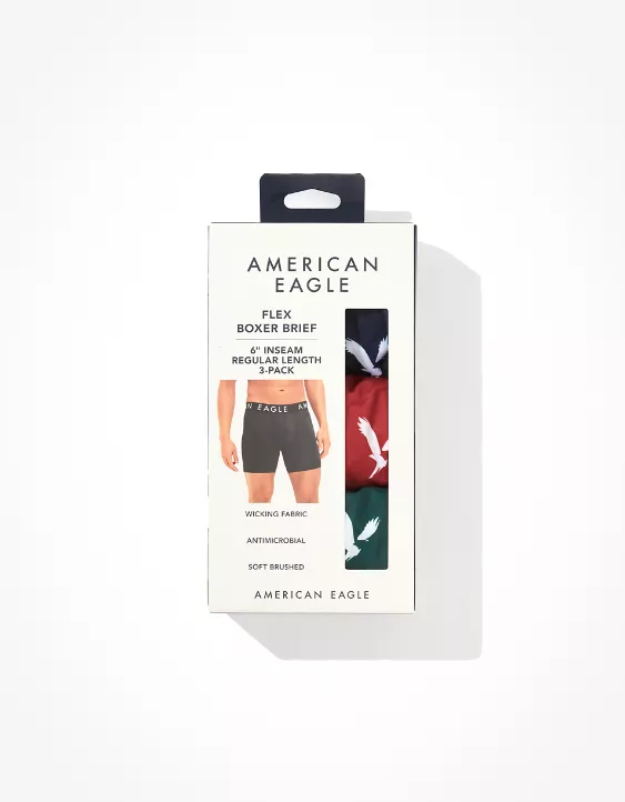 AEO 6" Flex Boxer Brief 3-Pack 4 AEO 6" Flex Boxer Brief 3-Pack - Image 2