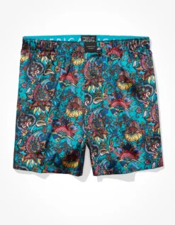 AEO Paisley Satin Pocket Boxer Short 7 AEO Paisley Satin Pocket Boxer Short -HypeWardrobe Store 0238 3387 310 f