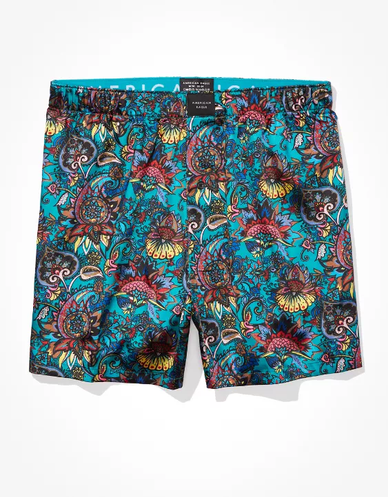 AEO Paisley Satin Pocket Boxer Short 5 AEO Paisley Satin Pocket Boxer Short - Image 3