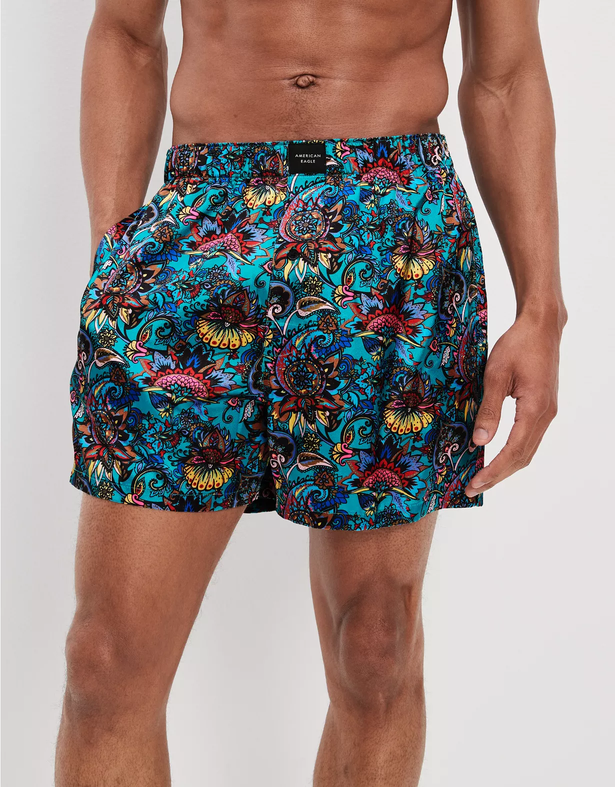 AEO Paisley Satin Pocket Boxer Short 3 AEO Paisley Satin Pocket Boxer Short