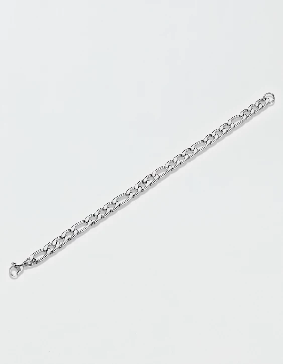 West Coast Jewelry Stainless Steel 8mm Figaro Chain Bracelet 4 West Coast Jewelry Stainless Steel 8mm Figaro Chain Bracelet - Image 2