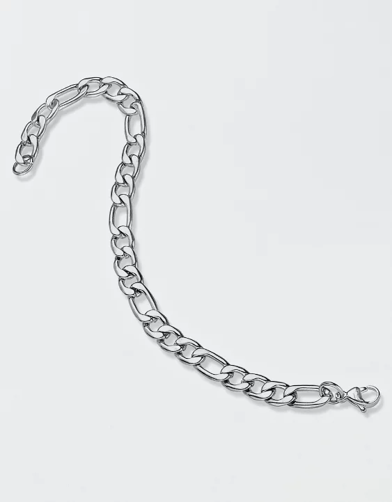 West Coast Jewelry Stainless Steel 8mm Figaro Chain Bracelet 5 West Coast Jewelry Stainless Steel 8mm Figaro Chain Bracelet - Image 3