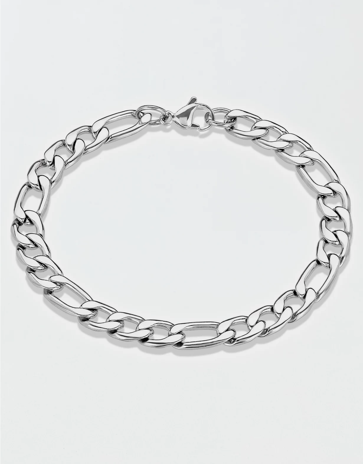 West Coast Jewelry Stainless Steel 8mm Figaro Chain Bracelet 3 West Coast Jewelry Stainless Steel 8mm Figaro Chain Bracelet