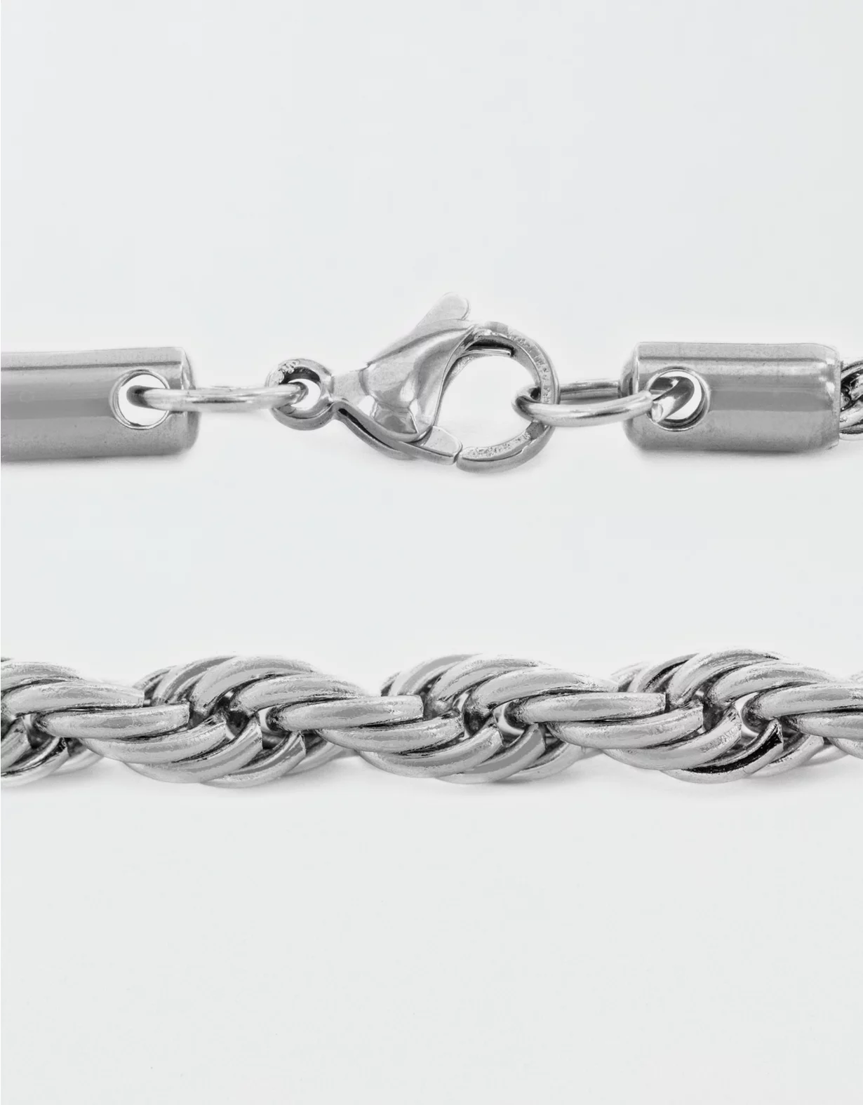 West Coast Jewelry Stainless Steel Spiga Chain Necklace 4 West Coast Jewelry Stainless Steel Spiga Chain Necklace - Image 2