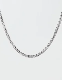 West Coast Jewelry Polished Stainless Steel Box Chain Necklace