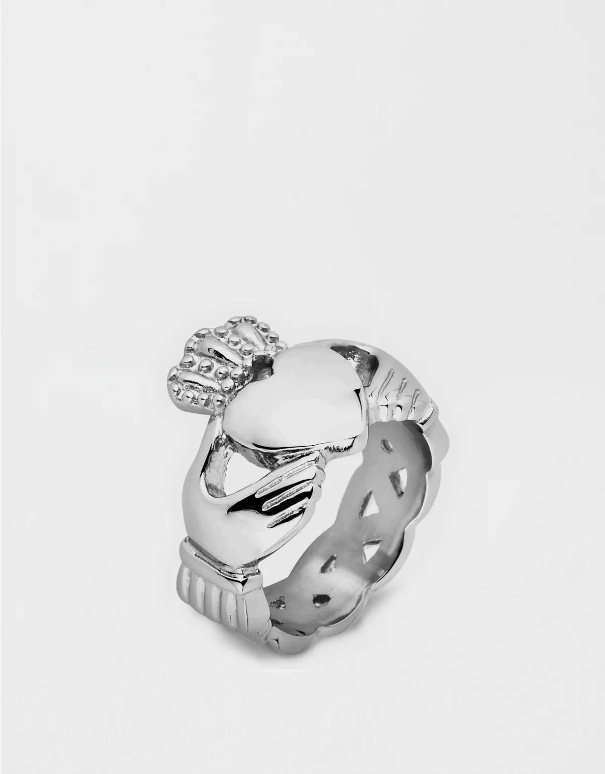 West Coast Jewelry Stainless Steel Celtic Knot Eternity Claddagh Ring 3 West Coast Jewelry Stainless Steel Celtic Knot Eternity Claddagh Ring