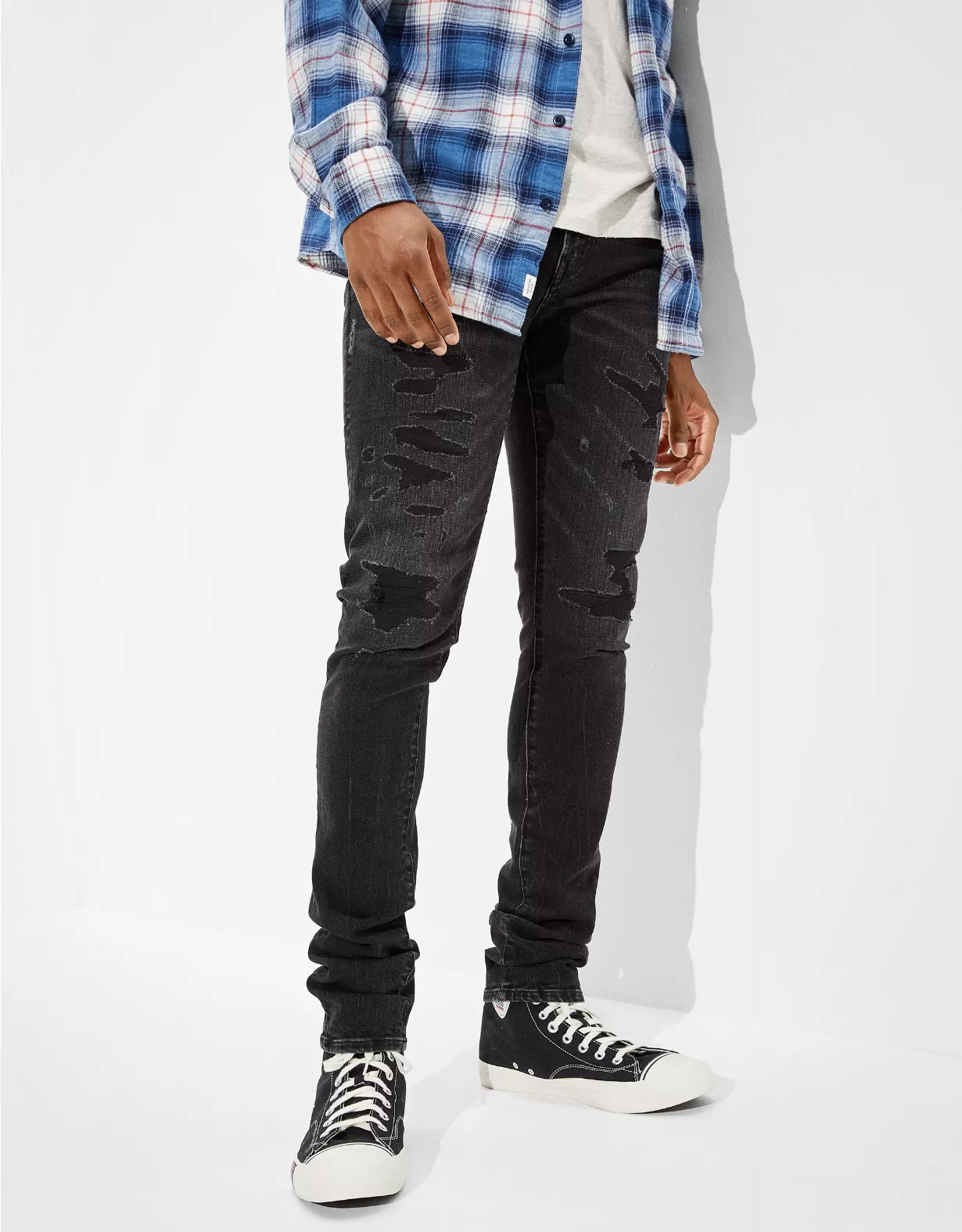 AE AirFlex+ Patched Stacked Skinny Jean 3 AE AirFlex+ Patched Stacked Skinny Jean