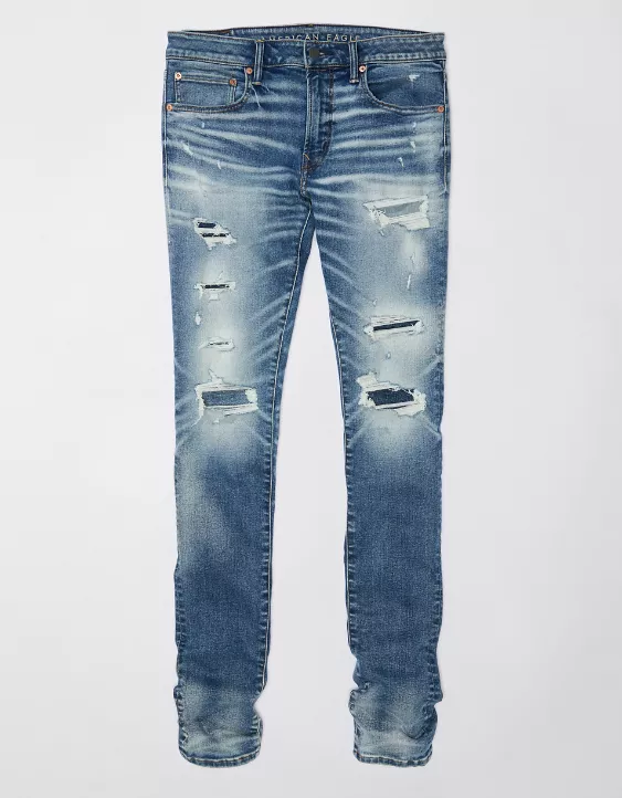 AE AirFlex 360 Patched Stacked Jean 5 AE AirFlex 360 Patched Stacked Jean - Image 3