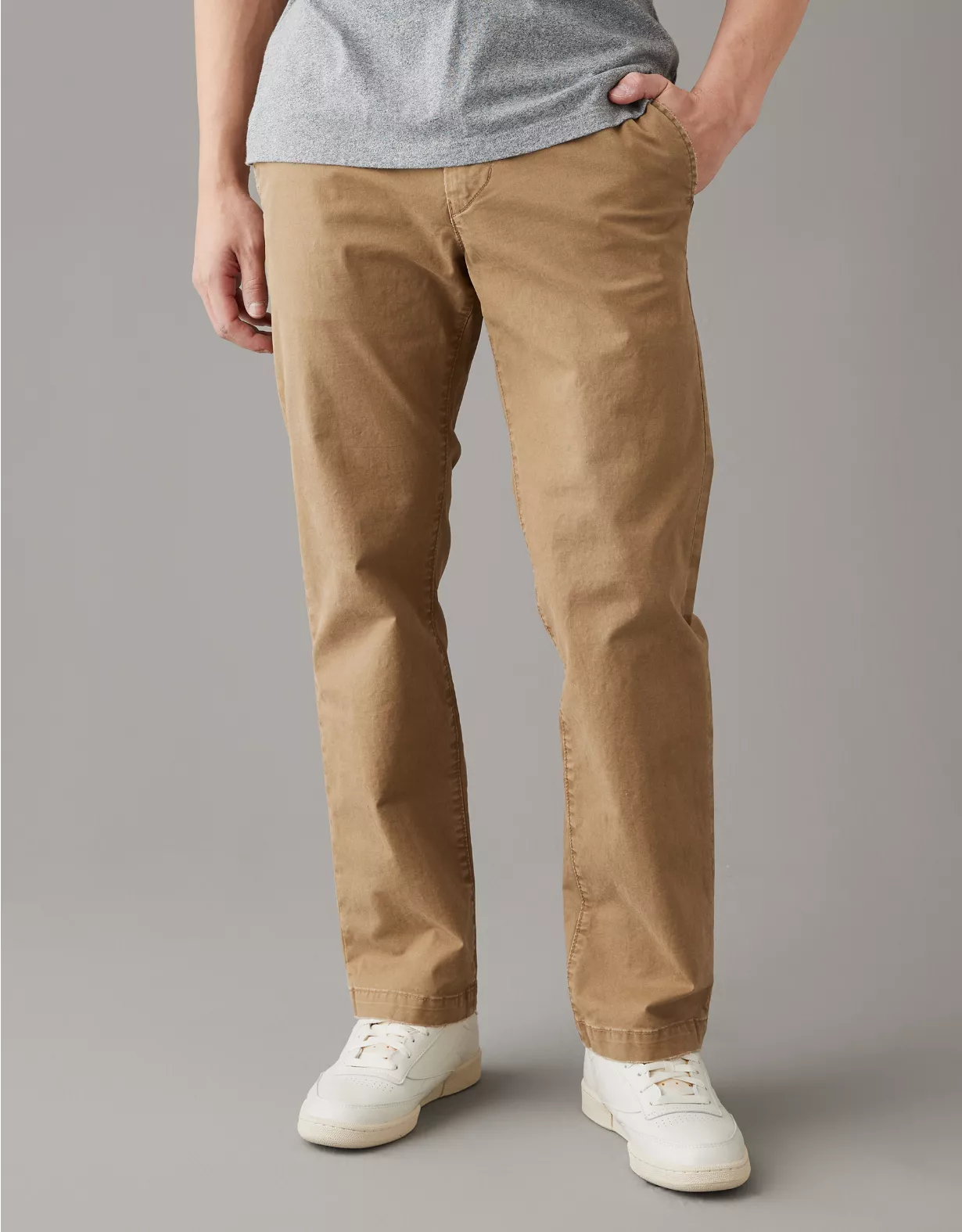 AE Flex Bootcut Lived-In Khaki Pant 3 AE Flex Bootcut Lived-In Khaki Pant