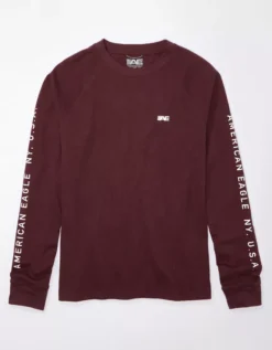 AE 24/7 Long-Sleeve Graphic Thermal T-Shirt -HypeWardrobe Store 1182 3378 613 f