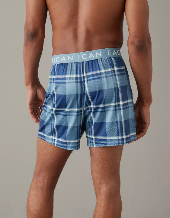 AEO Plaid Ultra Soft Pocket Boxer Short 4 AEO Plaid Ultra Soft Pocket Boxer Short - Image 2
