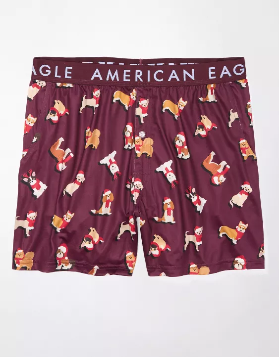 AEO Christmas Dogs Ultra Soft Pocket Boxer Short 5 AEO Christmas Dogs Ultra Soft Pocket Boxer Short - Image 3