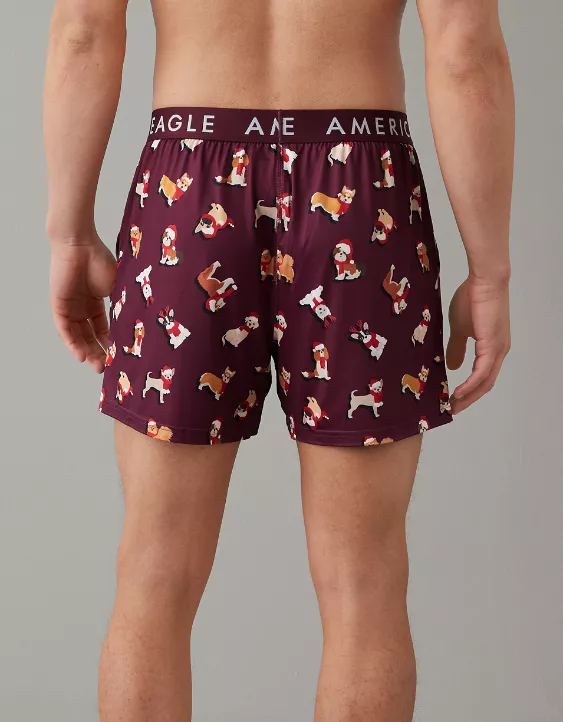 AEO Christmas Dogs Ultra Soft Pocket Boxer Short 4 AEO Christmas Dogs Ultra Soft Pocket Boxer Short - Image 2