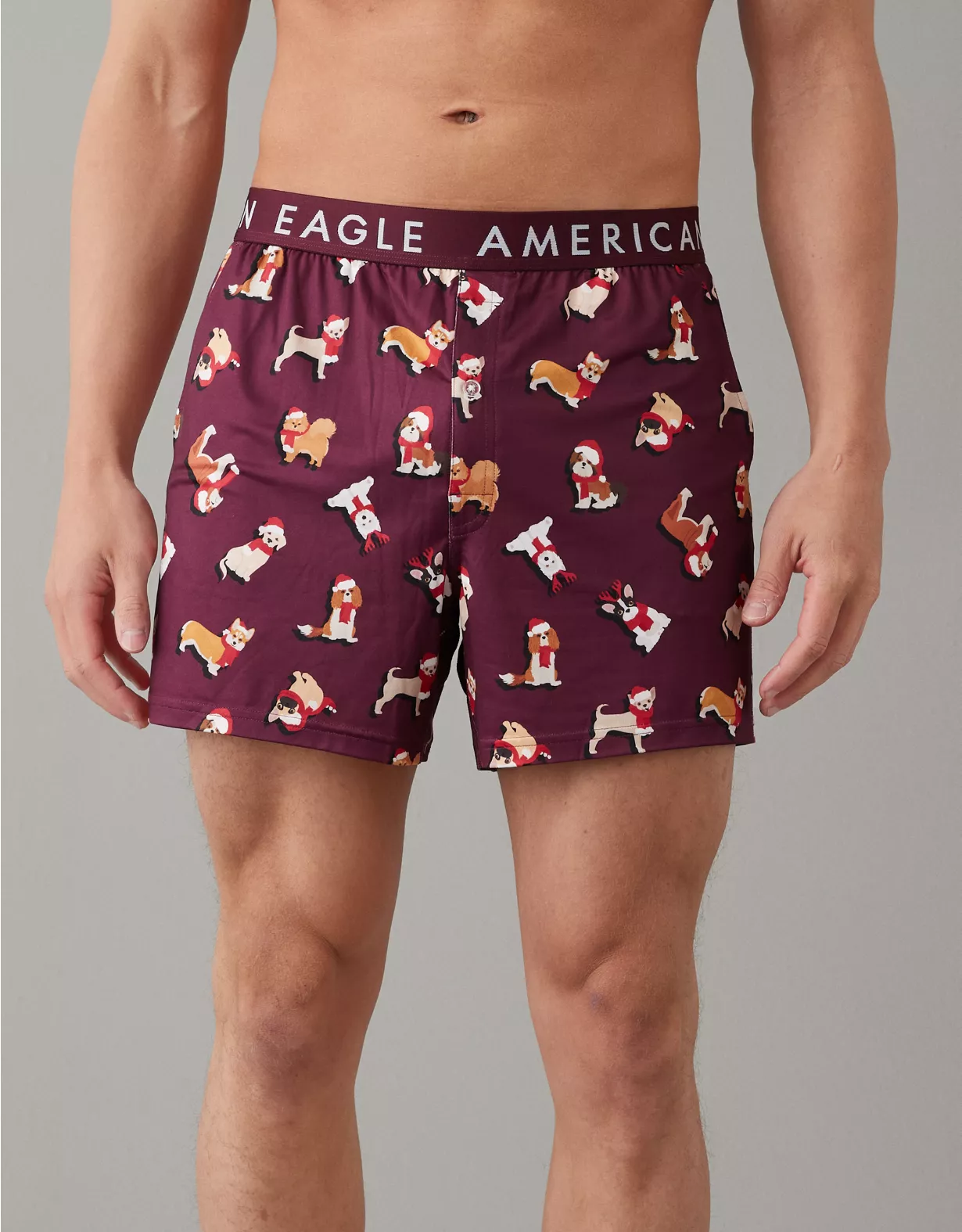 AEO Christmas Dogs Ultra Soft Pocket Boxer Short 3 AEO Christmas Dogs Ultra Soft Pocket Boxer Short