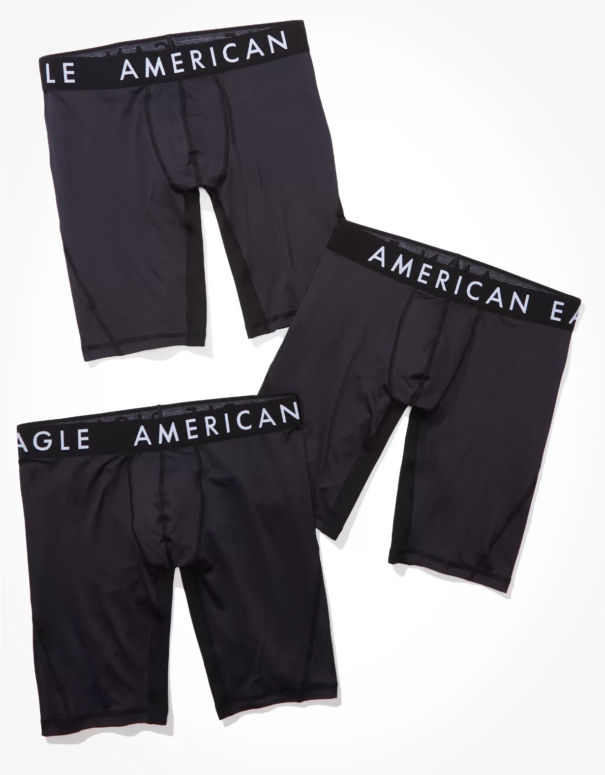AEO Solid 9" Flex Boxer Brief 3-Pack 3 AEO Solid 9" Flex Boxer Brief 3-Pack